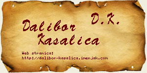 Dalibor Kasalica vizit kartica
